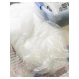 Large Lot of Sewing and Craft Supplies including Threads, Ribbons, Quilt Batting