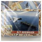 Collection of Desert Storm Trading Cards, Vintage Puzzle Pieces, and LEGO Vehicles