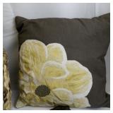 Home Decor Collection with Woven Baskets, Faux Florals, Metal Mirrors, and Pillow