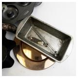 Collection of Vintage Metal Bakeware and Kitchen Tools