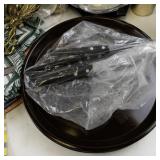Large Kitchenware and Bakeware Collection with Mugs, Utensils, and Decor