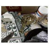 Large Kitchenware and Bakeware Collection with Mugs, Utensils, and Decor