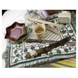 Large Kitchenware and Bakeware Collection with Mugs, Utensils, and Decor