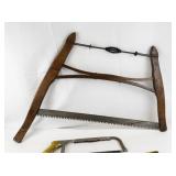 Collection of 4 Vintage and Modern Hand Saws and Hacksaws