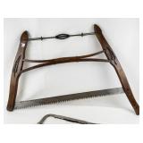 Collection of 4 Vintage and Modern Hand Saws and Hacksaws