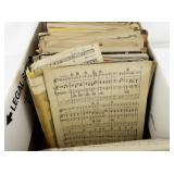 Box of Vintage and Assorted Sheet Music and Songbooks