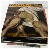 Collection of Vintage Vinyl Records and Illustrated LPs