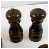 Wooden Kitchenware Collection with Bowls, Napkin Rings, and Salt & Pepper Mills