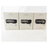 Set of 3 Hallmark Keepsake Lionel New York Central Train Car Ornaments