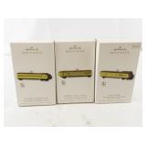 Set of 3 Hallmark Lionel Union Pacific Streamliner Train Ornaments