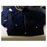 USAF and Military Uniform Collection with Flight Manual and Jacket