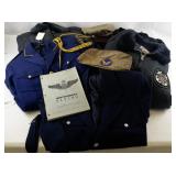 USAF and Military Uniform Collection with Flight Manual and Jacket