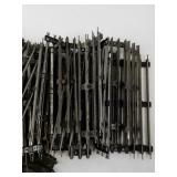 Lot of 56 Model Train Tracks - 25 Straight, 30 Curve, 1 Crossing