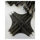 Lot of 56 Model Train Tracks - 25 Straight, 30 Curve, 1 Crossing