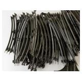 Lot of 56 Model Train Tracks - 25 Straight, 30 Curve, 1 Crossing