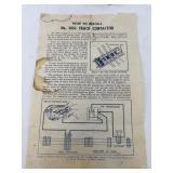 Lionel Train Accessory No. 252 Crossing Gate with 145C Track Contactor and Instructions