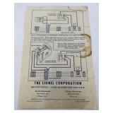 Lionel Train Accessory No. 252 Crossing Gate with 145C Track Contactor and Instructions