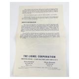 Vintage Lionel No. 394 Rotary Beacon with Instruction Sheet