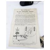 Lionel No. 154 Railroad Crossing Signal with Track Connector and Instructions