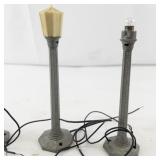 Set of 3 Lionel Metal Street Lamps for Train Layouts