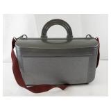 Vintage CosmetPak Hard Plastic Cosmetic Train Case with Tray and Strap