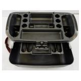 Vintage CosmetPak Hard Plastic Cosmetic Train Case with Tray and Strap