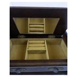 Vintage Made in Japan Wooden Dresser Music Box with Mirror and Drawers (Music Box Working!)