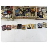 Lot of 3 Vintage Cigar Boxes with Matchbook Collection