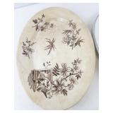 Set of 2 Vintage Oval Serving Platters Iroquois and Kenilworth