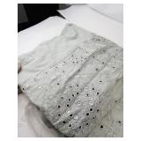 World Market Diamond Mirror Collection Hand-Embroidered Queen Coverlet