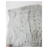 World Market Diamond Mirror Collection Hand-Embroidered Queen Coverlet