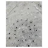World Market Diamond Mirror Collection Hand-Embroidered Queen Coverlet