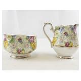 Royal Albert Rose Time Bone China Mini Creamer and Sugar Bowl Set