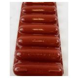 Griswold Red Enameled Cast Iron Corn Stick Pan #930 Circa 1932-1950