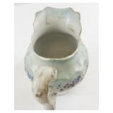 Vintage Royal Semi-Porcelain Pitcher and Saucer Set, England Floral Pattern
