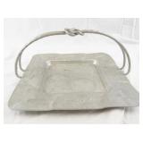 Everlast Metal Hand-Forged Square Aluminum Basket with Twisted Handle