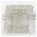 Everlast Metal Hand-Forged Square Aluminum Basket with Twisted Handle