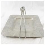 Everlast Metal Hand-Forged Square Aluminum Basket with Twisted Handle