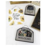 Decorative Wall Art and Welcome Signs Assortment