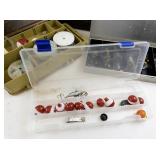 Fishing Tackle Box Collection with Lures, Bobbers, and Storage Cases