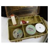 Fishing Tackle Box Collection with Lures, Bobbers, and Storage Cases