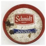 Vintage Schmidt Beer Advertising Metal Tray
