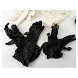 Collection of 10 Vintage Ladies Gloves Assorted Materials and Colors