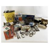 Collection of Vintage Automotive Parts, Tools, and Hardware
