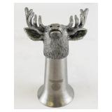 Jagermeister Stainless Steel Deer Head Stirrup Cup Shot Glass