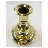Collection of 6 Baldwin Brass and Silver-Plate Candlesticks with Original Box