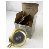Collection of 6 Baldwin Brass and Silver-Plate Candlesticks with Original Box