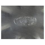 Everlast Metal Hand-Forged Hammered Aluminum Covered Bowl with Floral Design