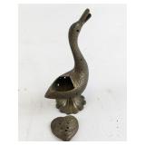 Vintage Brass Swan-Shaped Incense Holder