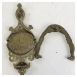 Vintage Brass Door Knocker with Ornate Detailing